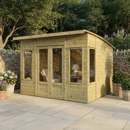 Curved roof summerhouse - curved,
