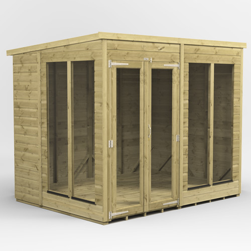 8x6 premium pent summerhouse - 8x6,