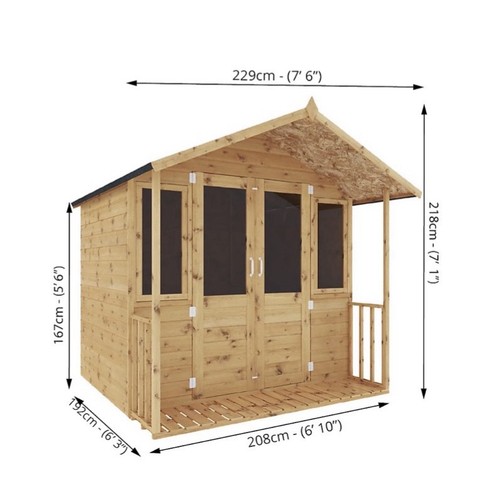Mercia 7x7 apex shiplap summer - 7x7,