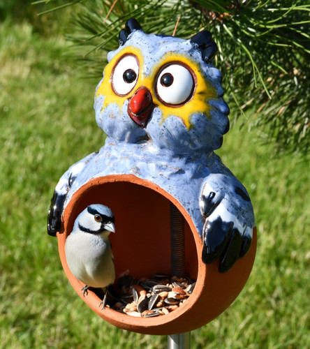 Ceramic bird feeder - ceramic,