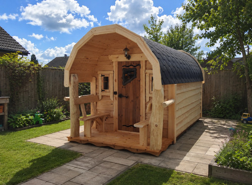 Wooden cabin hobbit house - wooden,
