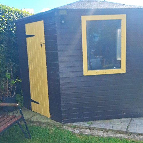 Wood summerhouse pent roof - wood,