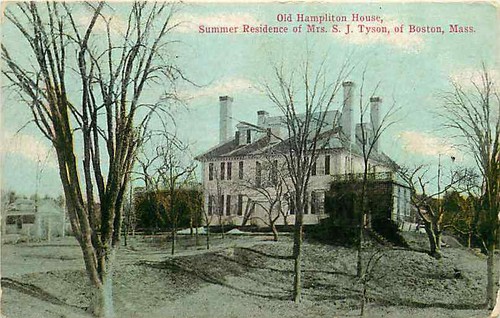 Postcard old hampliton house - hampliton,