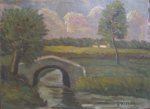 Bridge the river oil - on,